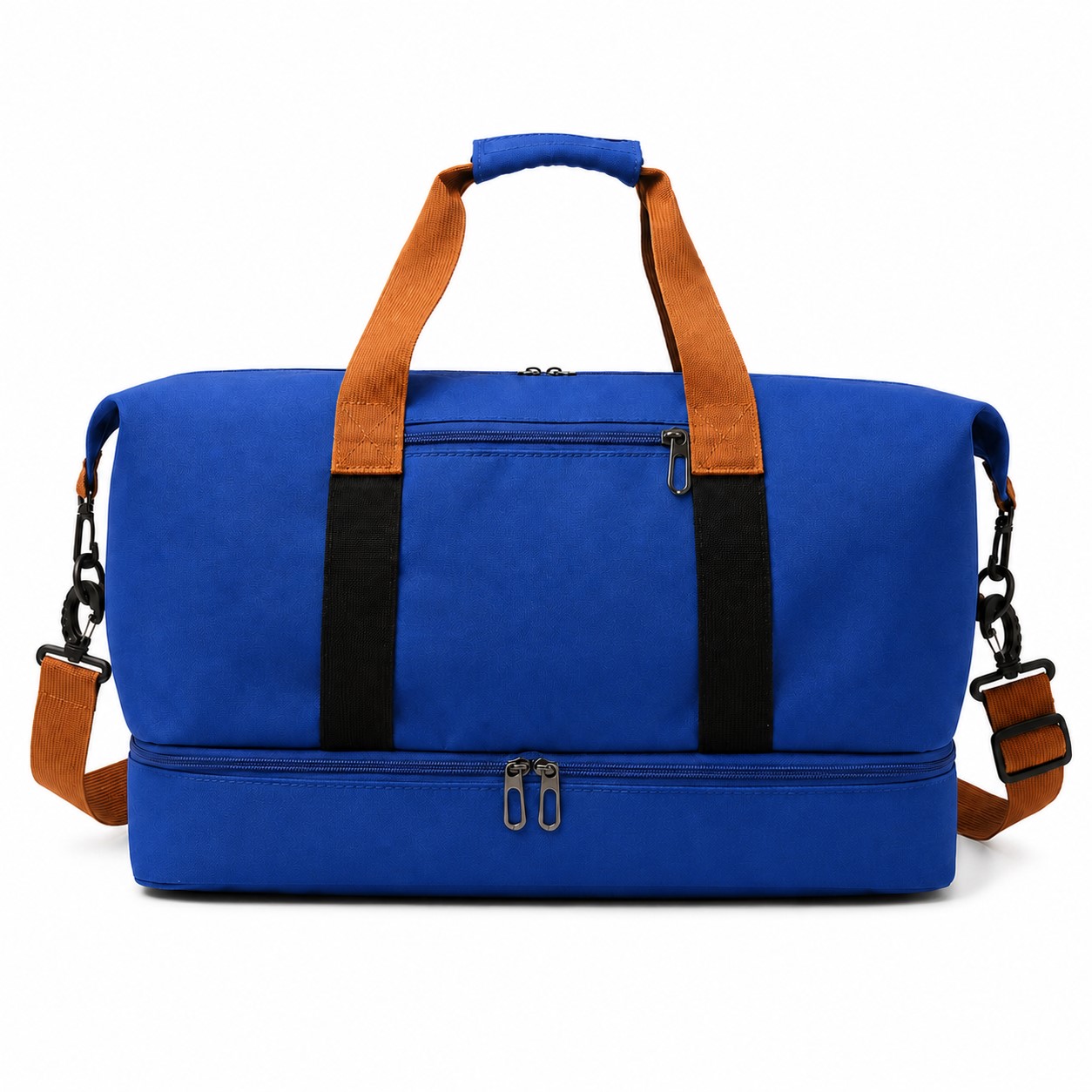 18.1-Inch Shoe Compartment Duffel Bag — Blue