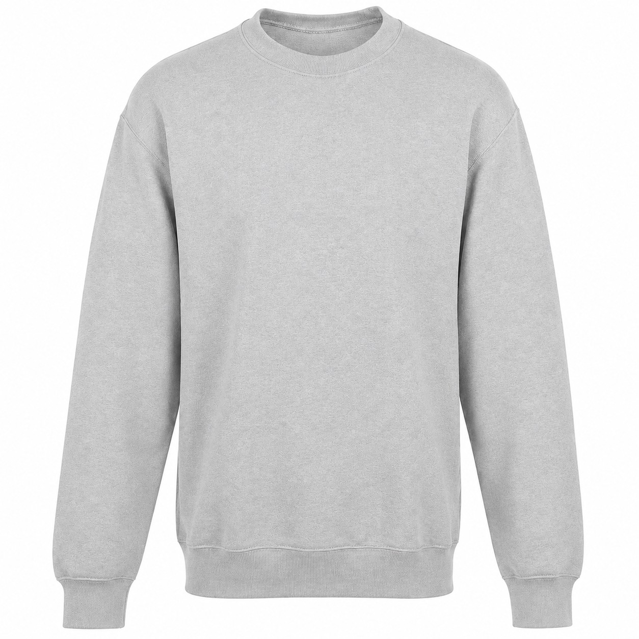 Soft Fleece Crewneck Sweatshirt — Silver
