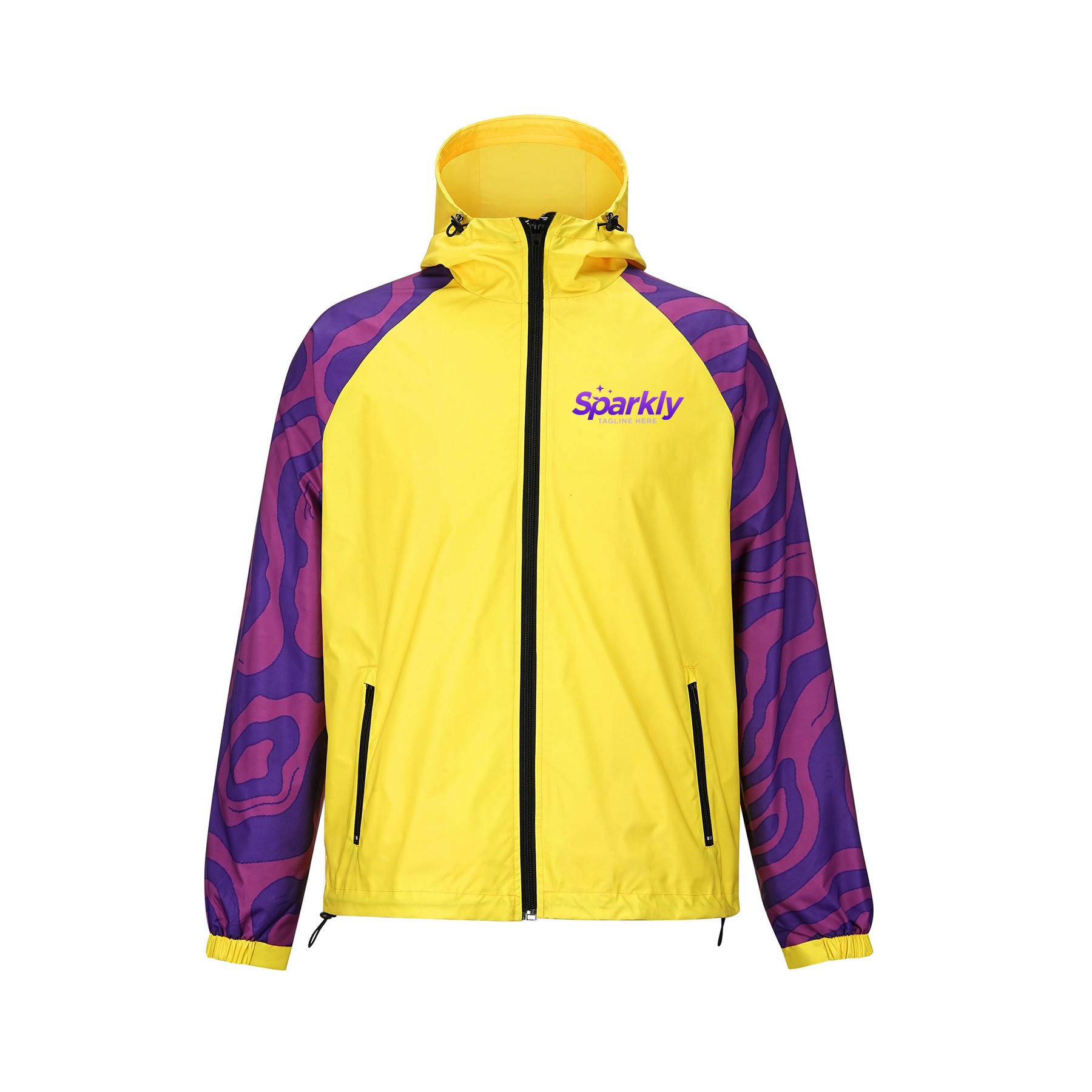 Lightweight Polyester Full-Zip Hooded Jacket — view 2