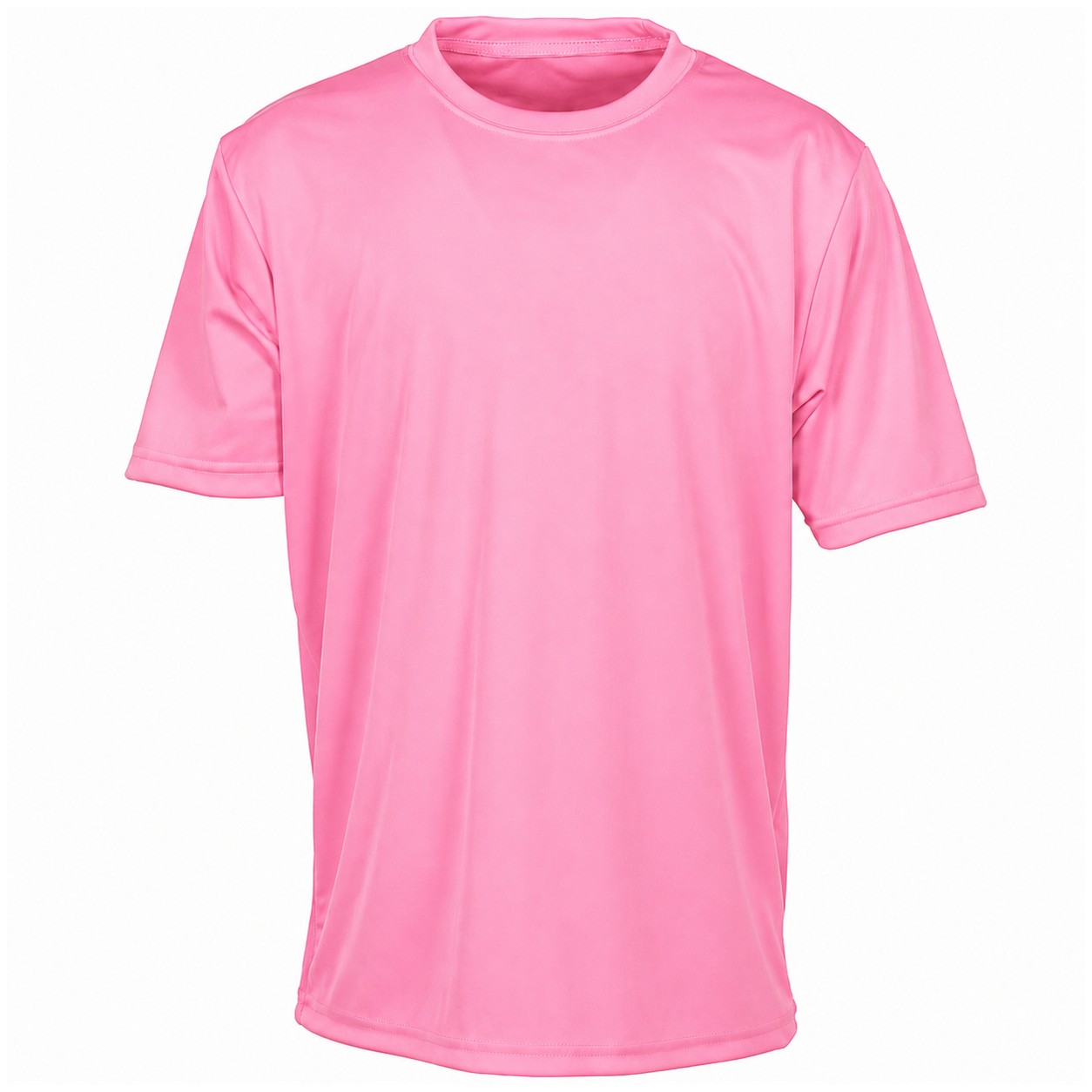 Youth Recycled Polyester Cooling Tee — Pink