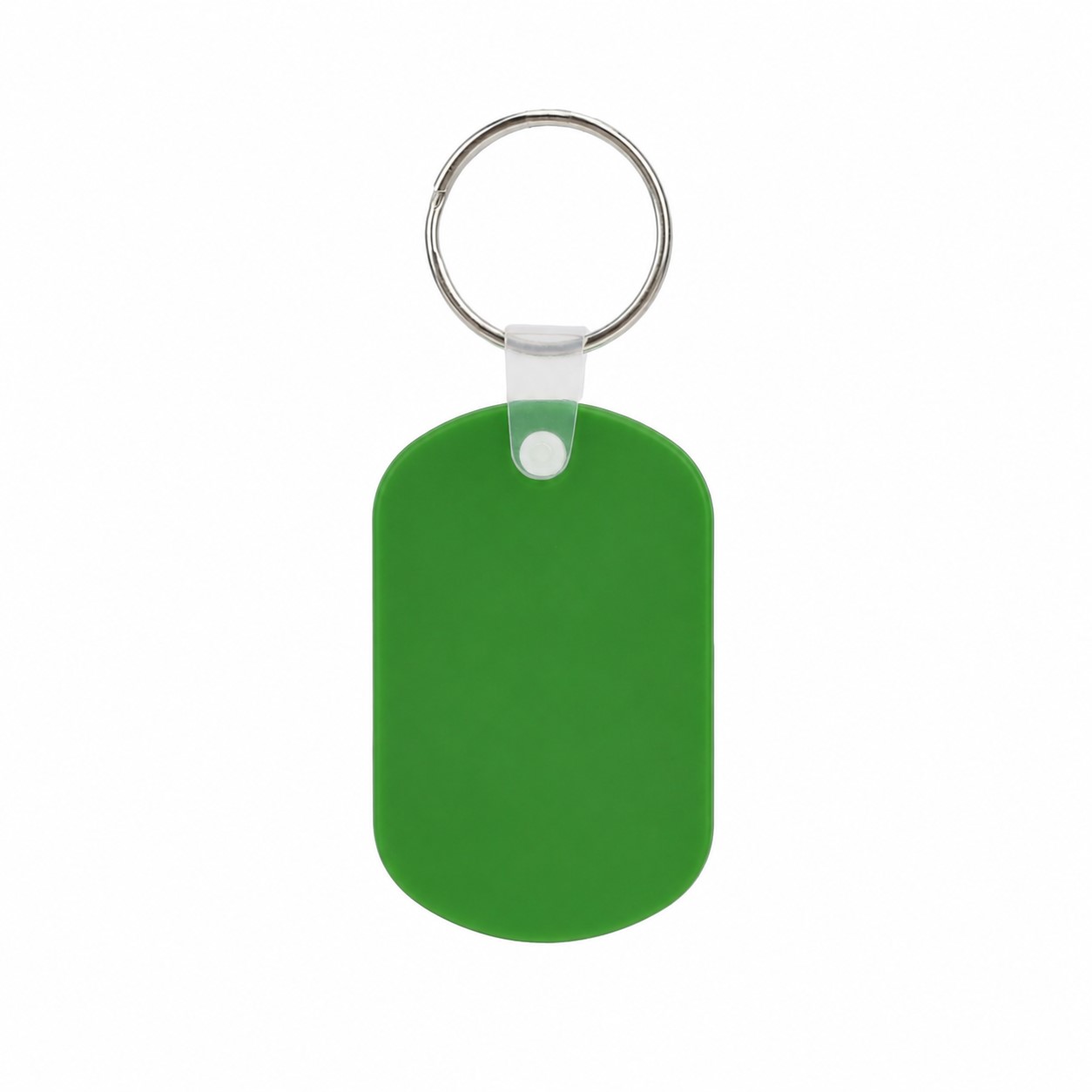 Oval ABS Plastic Key Tag — Grass Green
