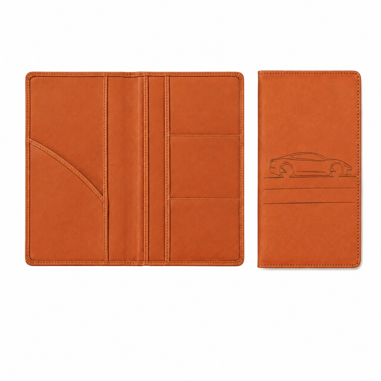 Vehicle Registration Document Holder With Magnetic Closure