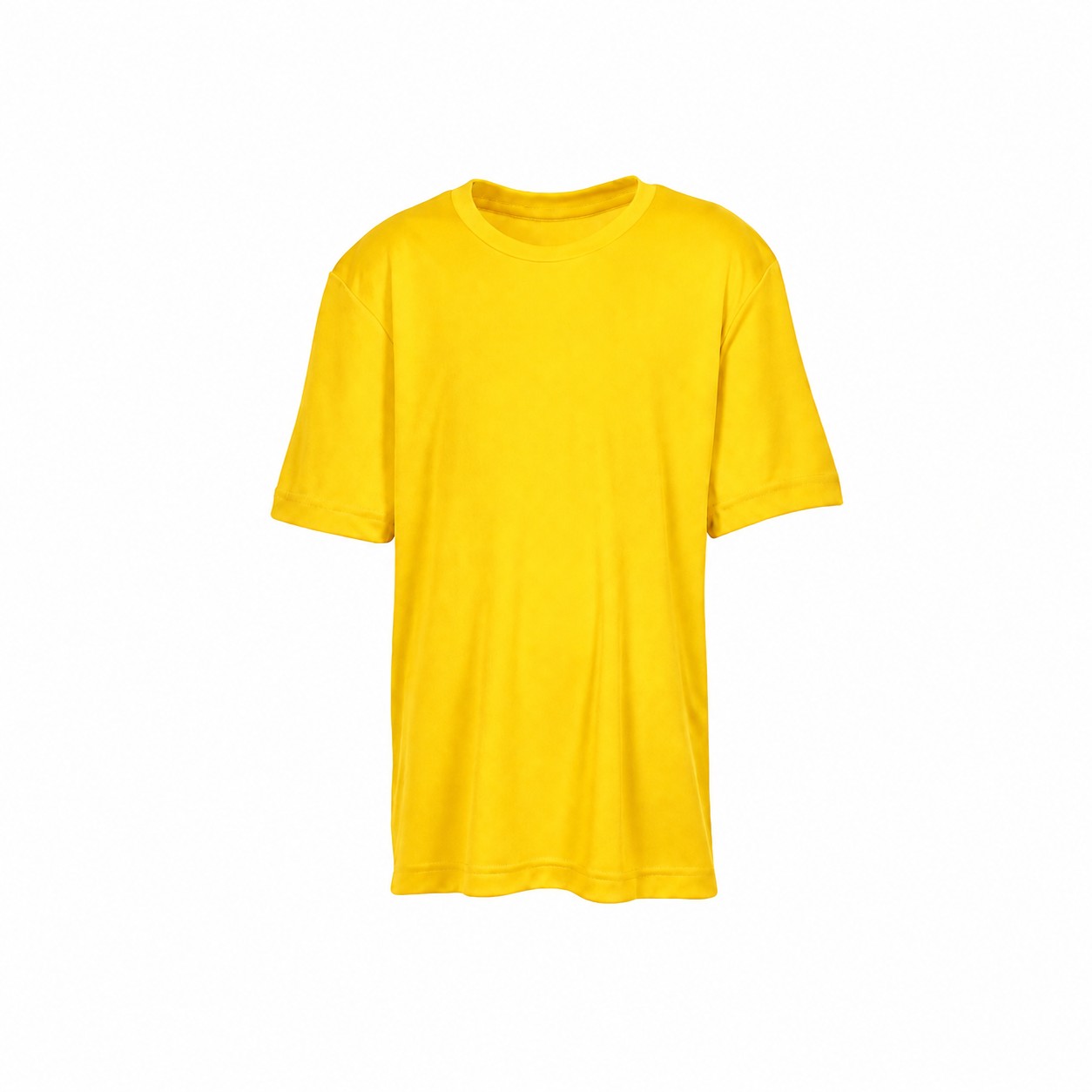 Youth Polyester Performance T Shirt — Yellow