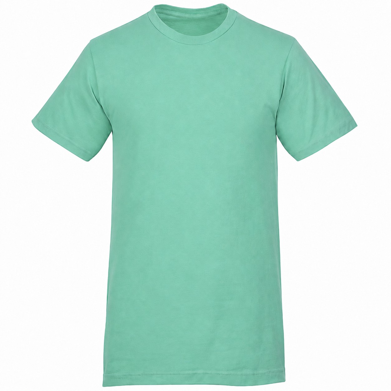 Fine Jersey Cotton Crewneck T Shirt — view 2