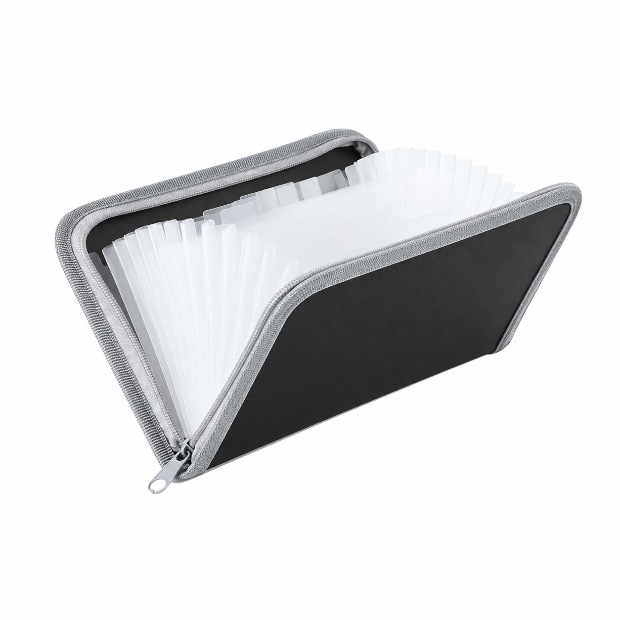 Accordion Receipt Organizer With Dual Zippers — view 2