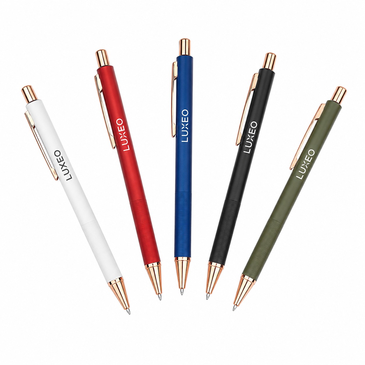 Rose Gold Accent Aluminum Pen