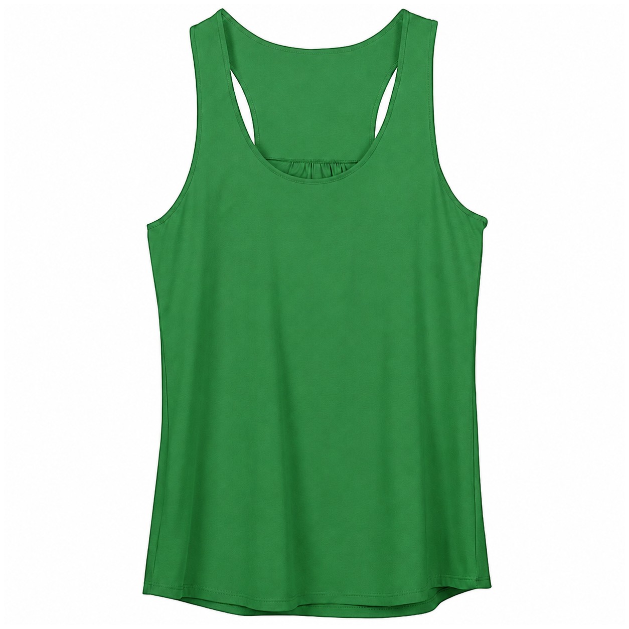 Ladies' Cotton Racerback Tank Top — Green