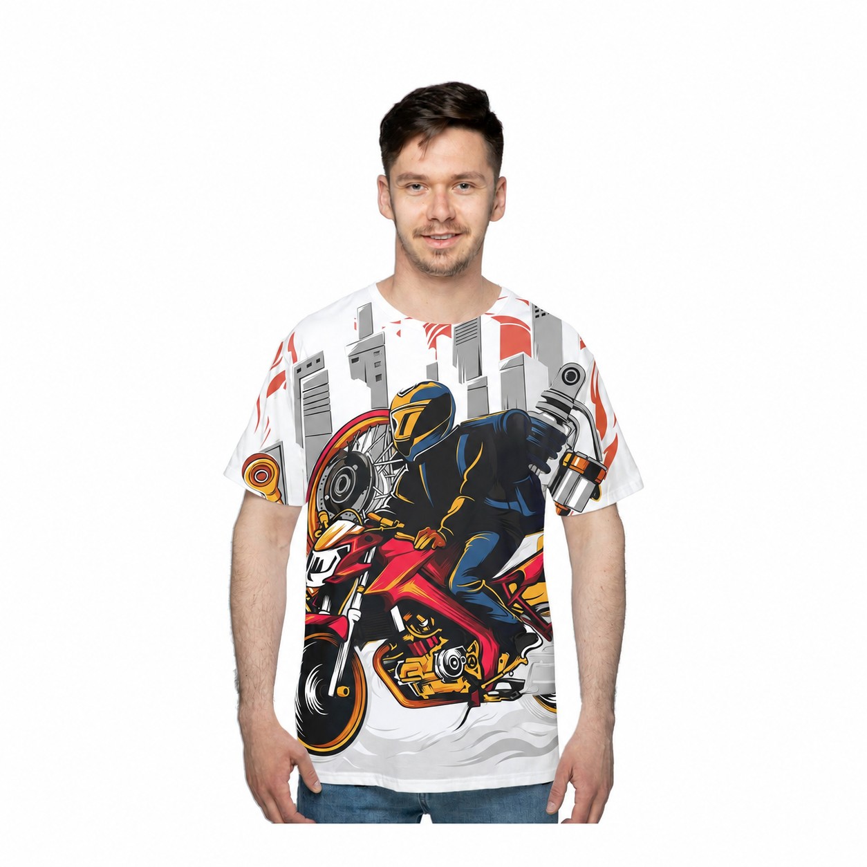 Short Sleeve Fit T-Shirt — White