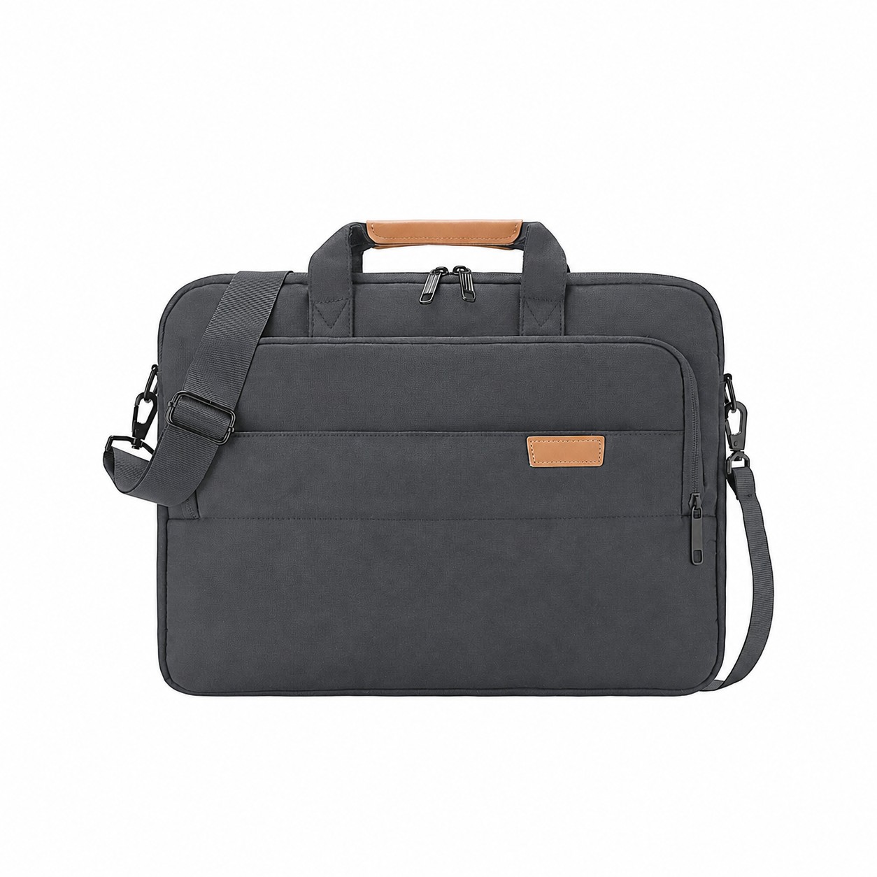 Adjustable Strap Carry Handles Laptop Backpack — Dark Gray