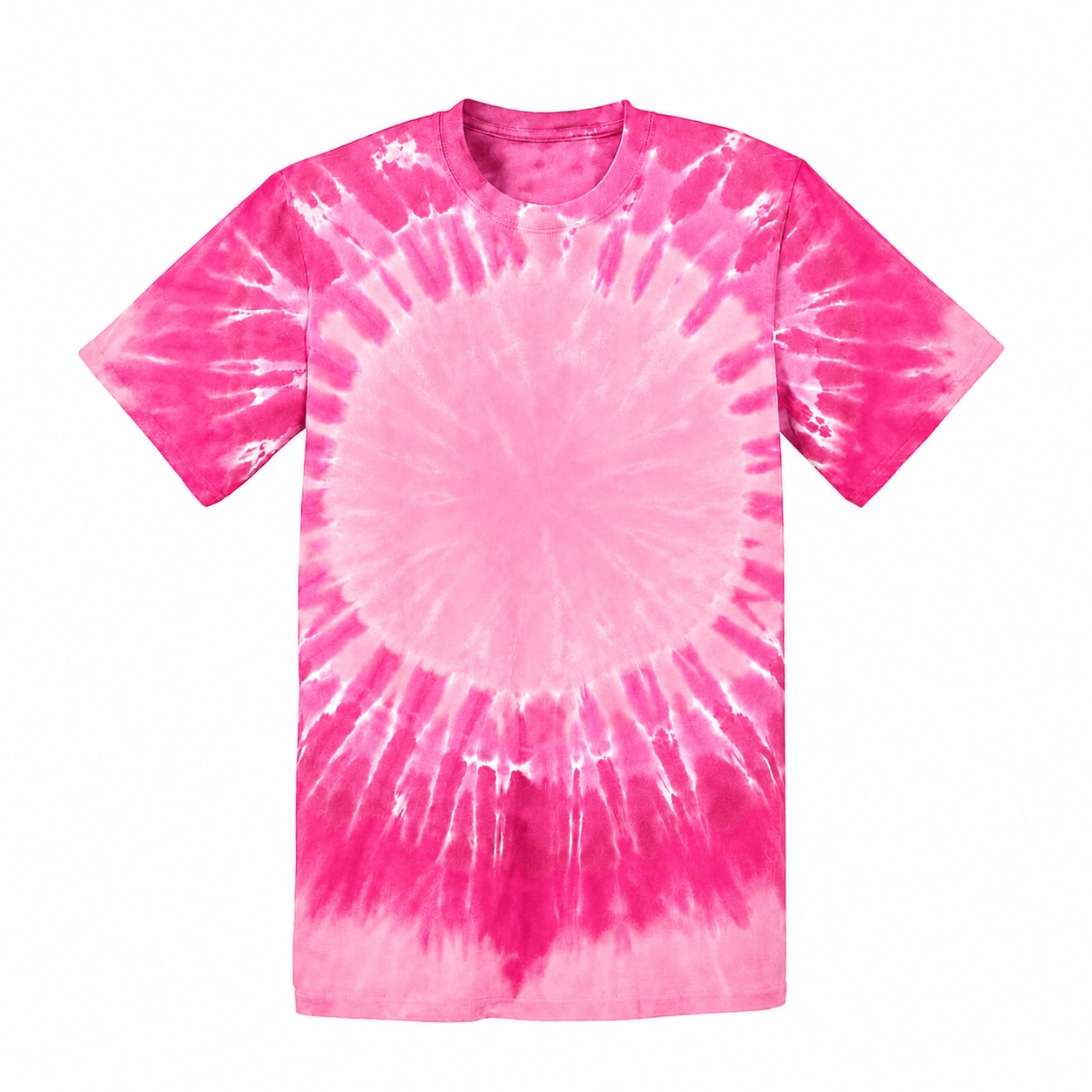 Rainbow Cotton Tie Dye Shirt — Pink