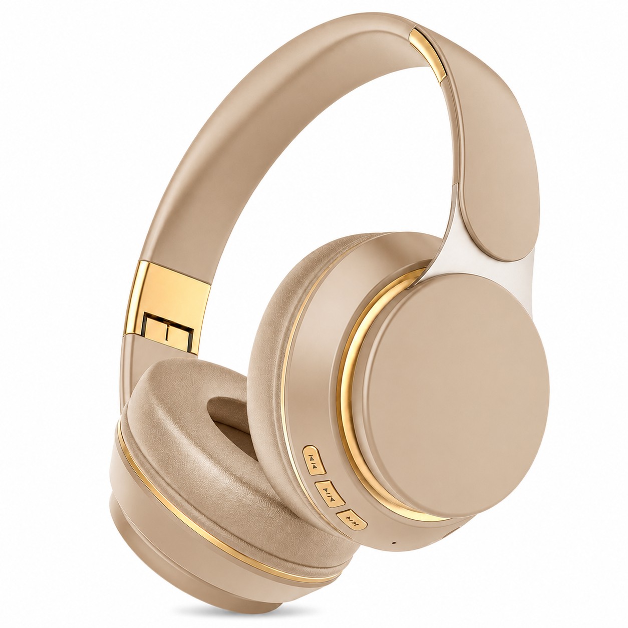 Wireless Gaming Headset With Microphone — Tan Beige