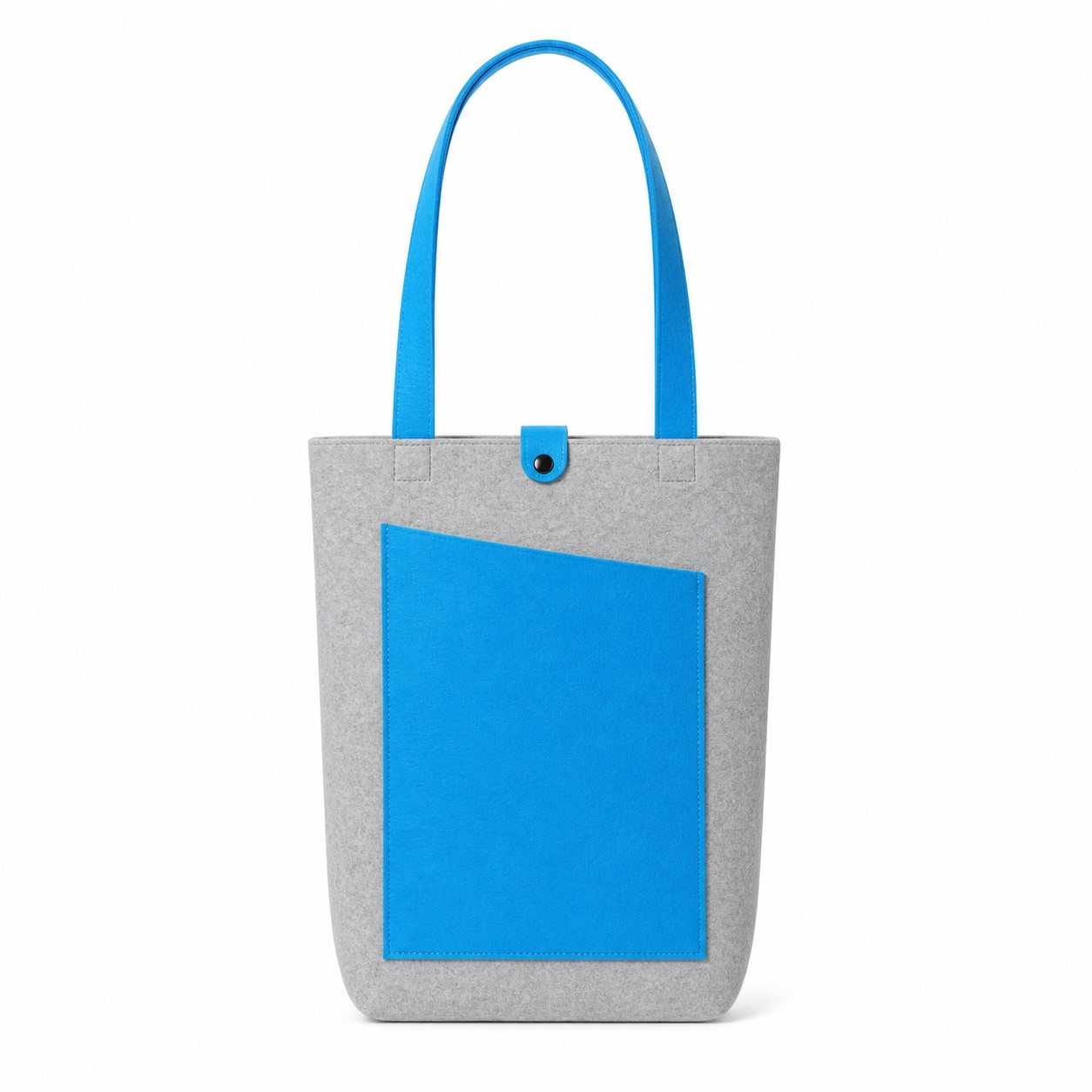 Vertical Felt Laptop Tote With Front Pocket — view 2