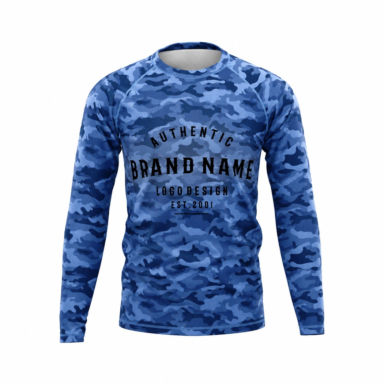 Raglan Sleeve Workout Shirt — Blue