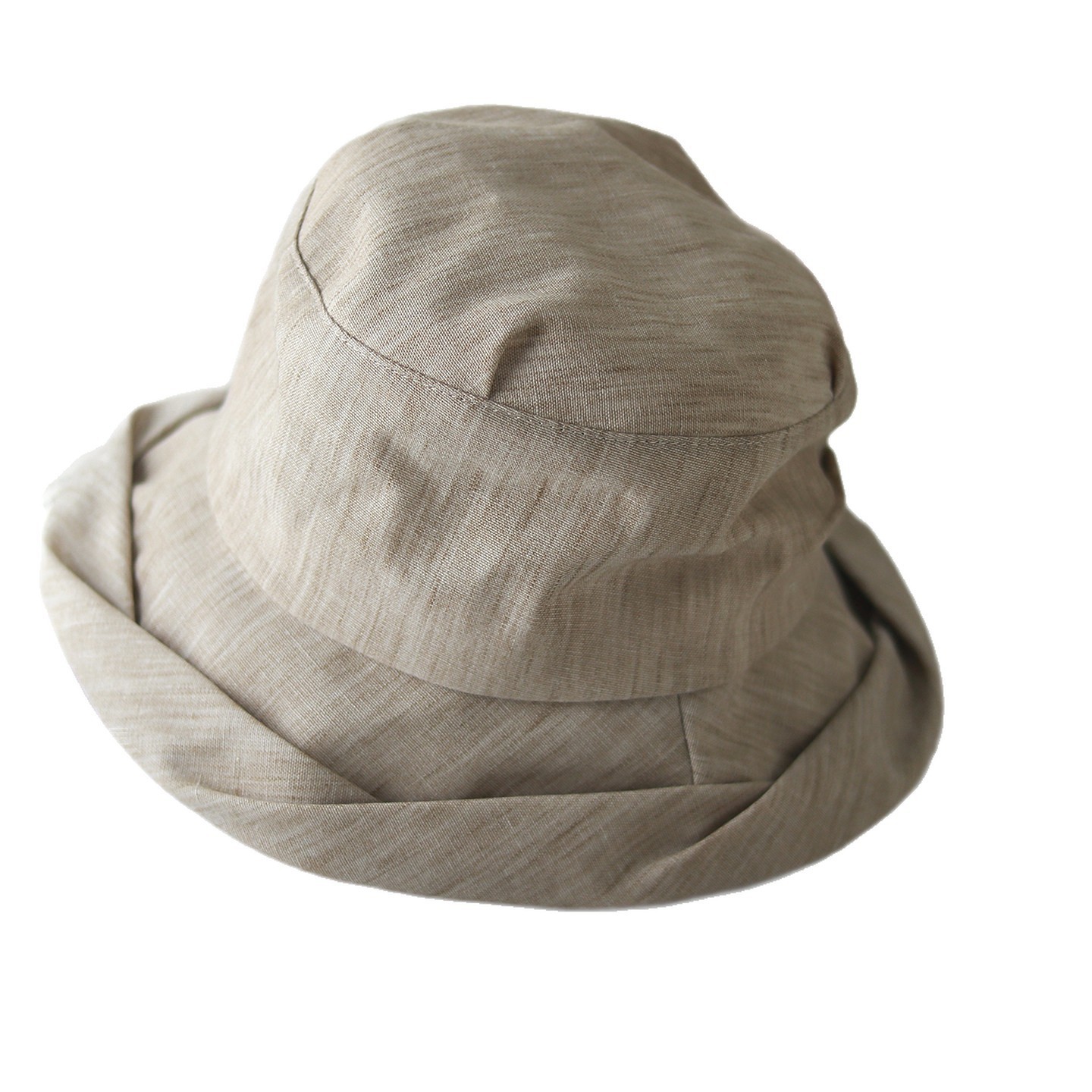Fabric Pleated Basin Bucket Hat — view 2