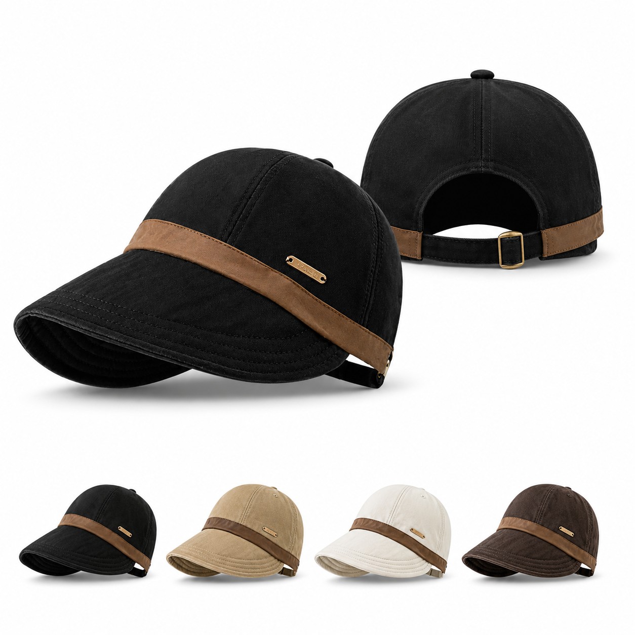 Polyester Contrast Band Baseball Cap