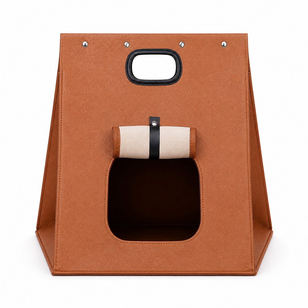 Felt Pet Hut Tote With Square Entrance — view 2