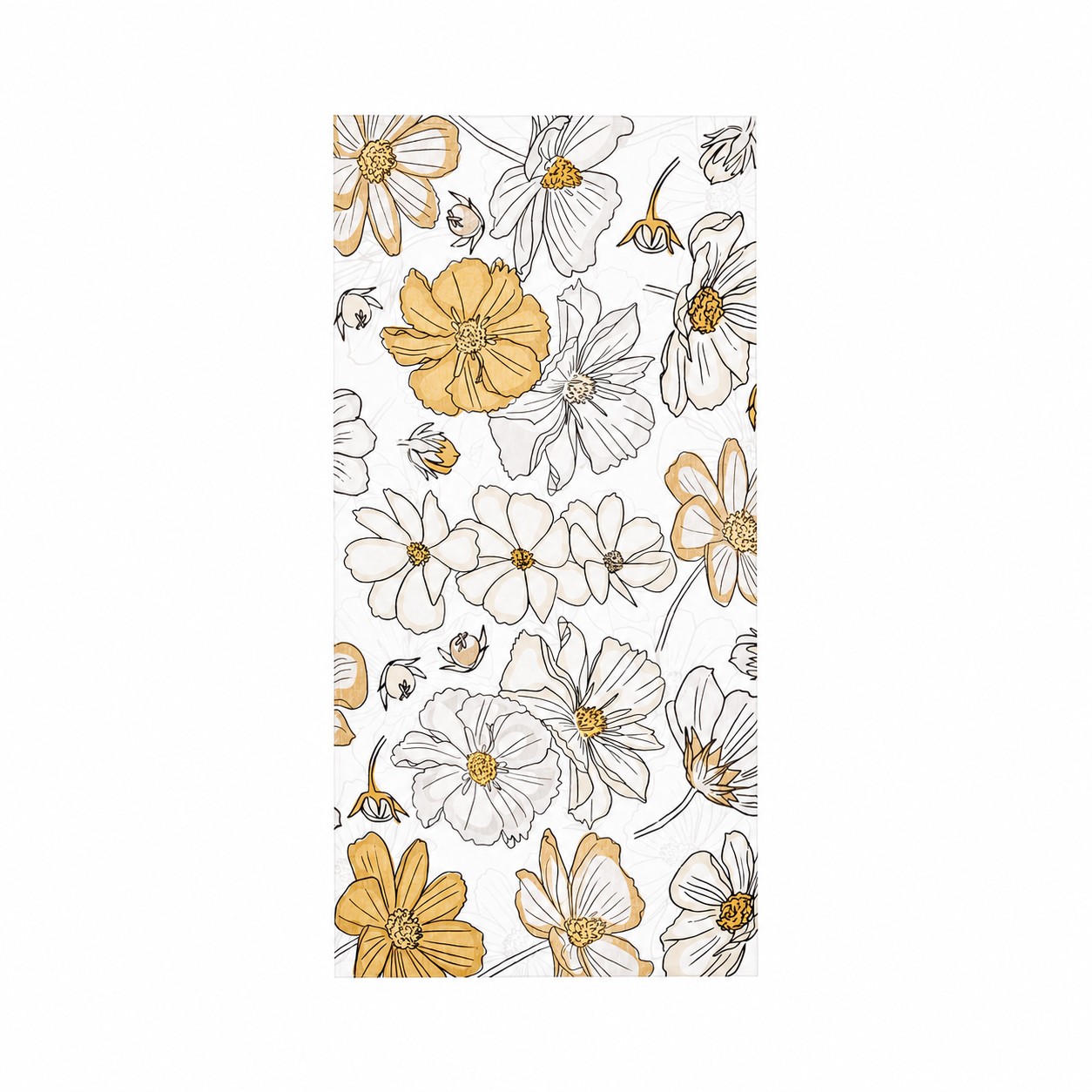 Cotton Velour Beach Towel — Clear White