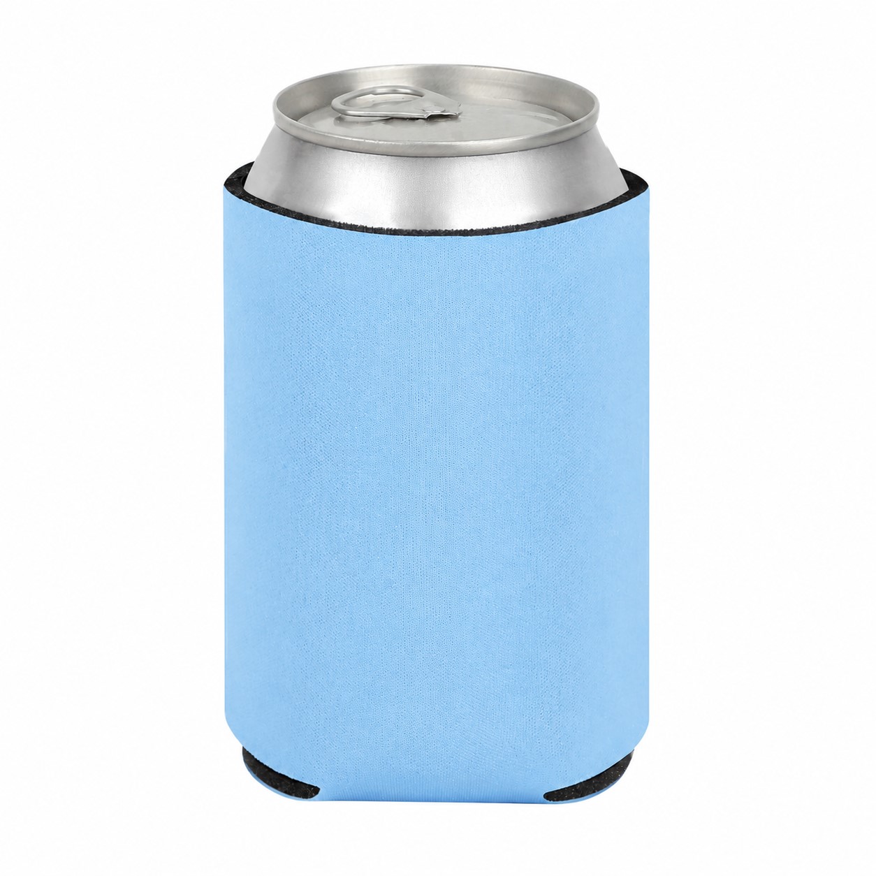 Economy Foam Can Cooler — Light Blue