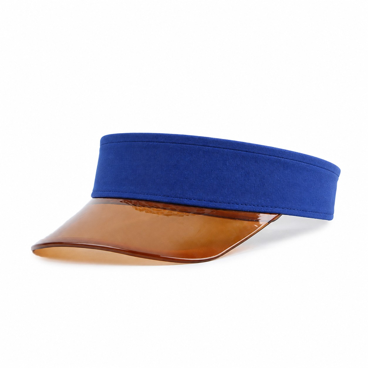 PVC Tinted Beach Visor Hat — Blue