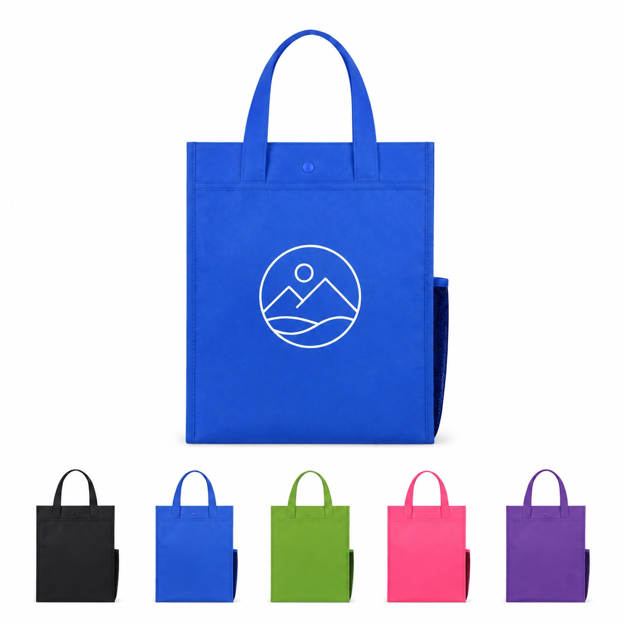 Oxford Laptop Carry Tote With Side Pocket
