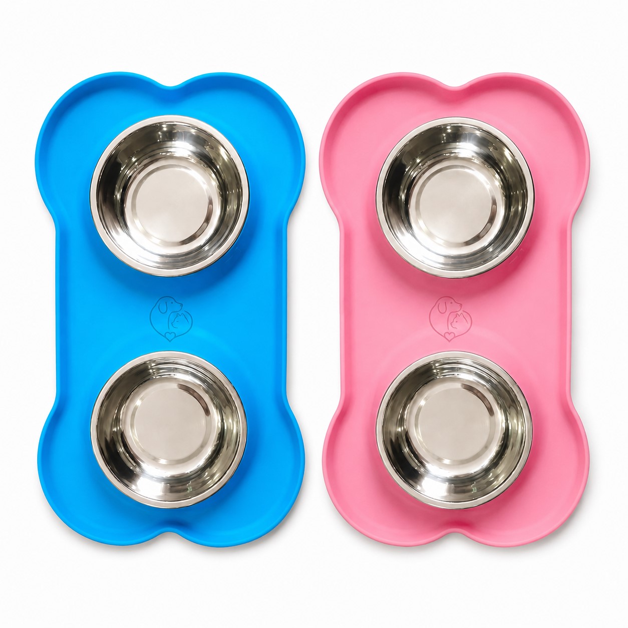 Non-Spill Polypropylene Double Pet Bowl Set