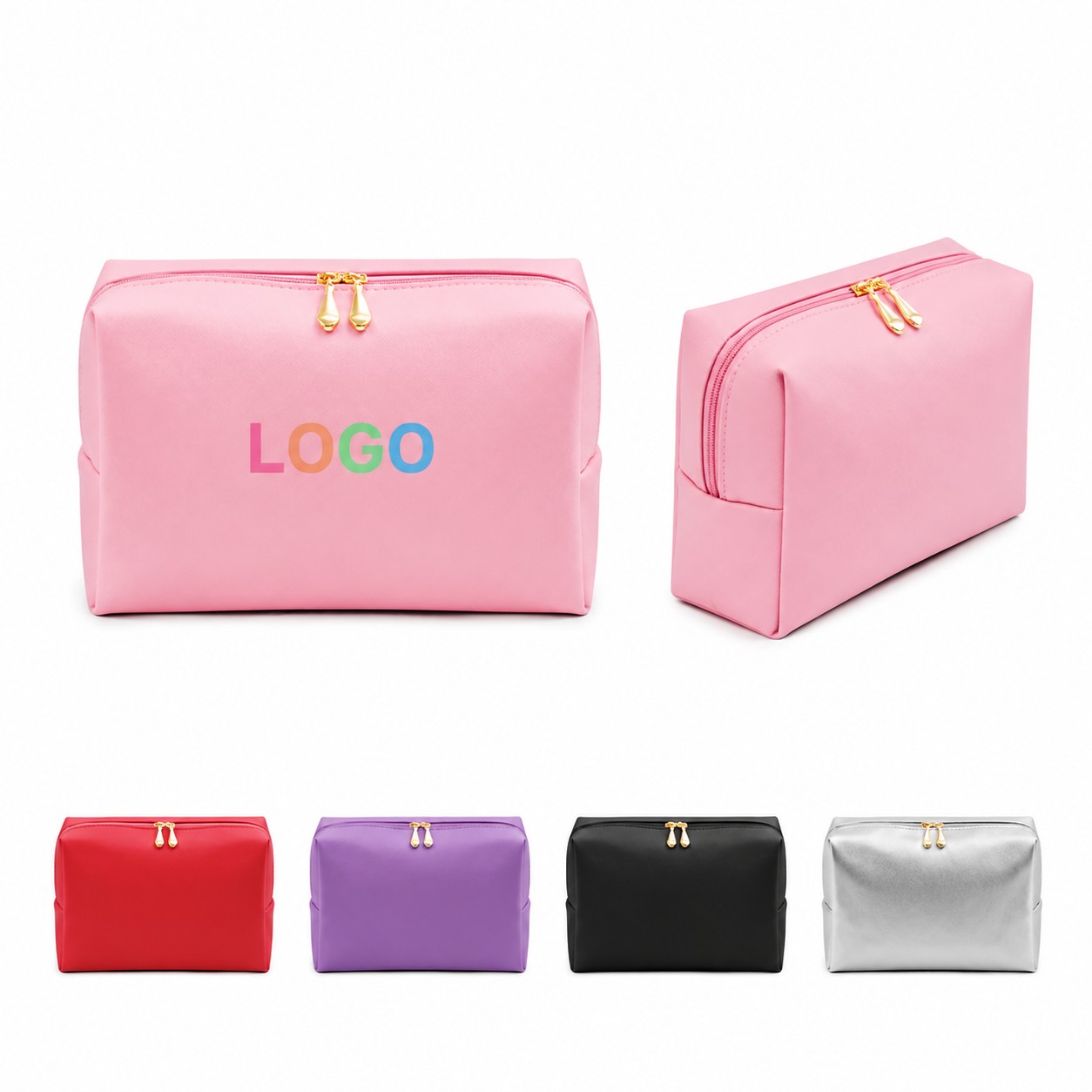 Large PU Makeup Organizer Bag