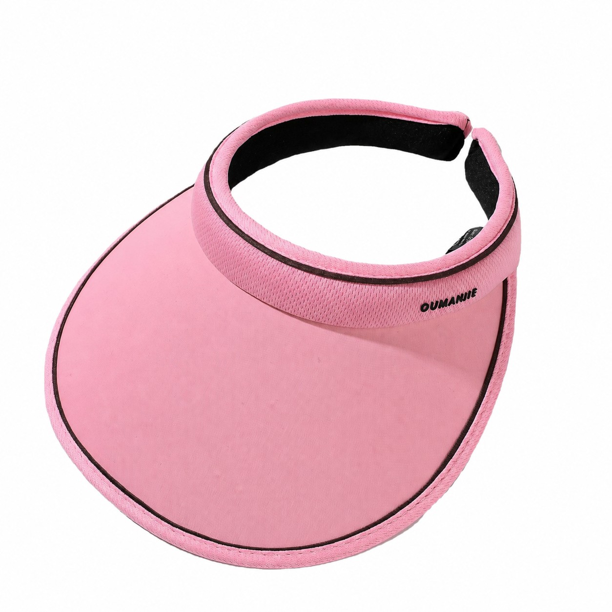 Polyester Headband Shade Visor Hat — Pink