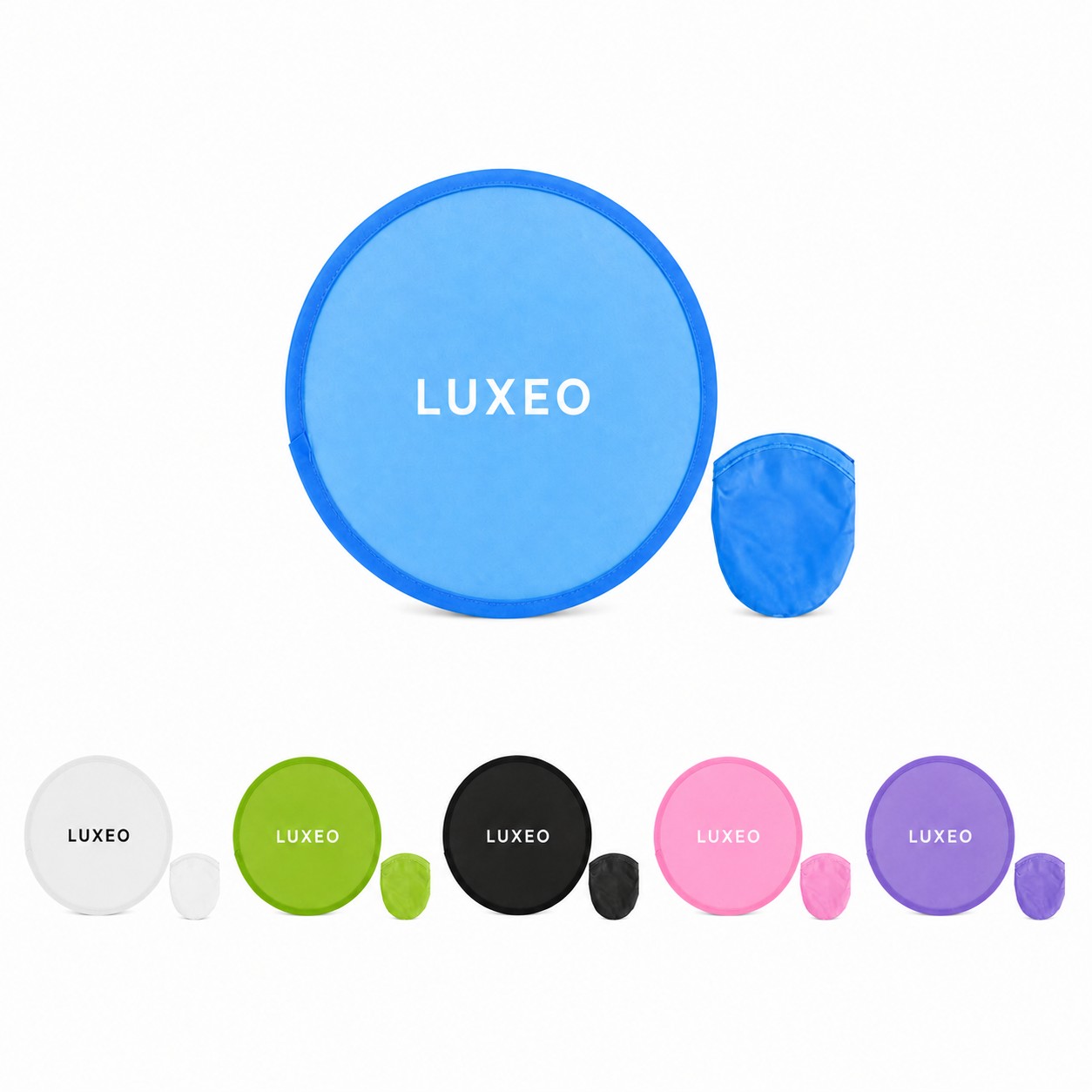 Foldable Nylon Flying Disc With Pouch
