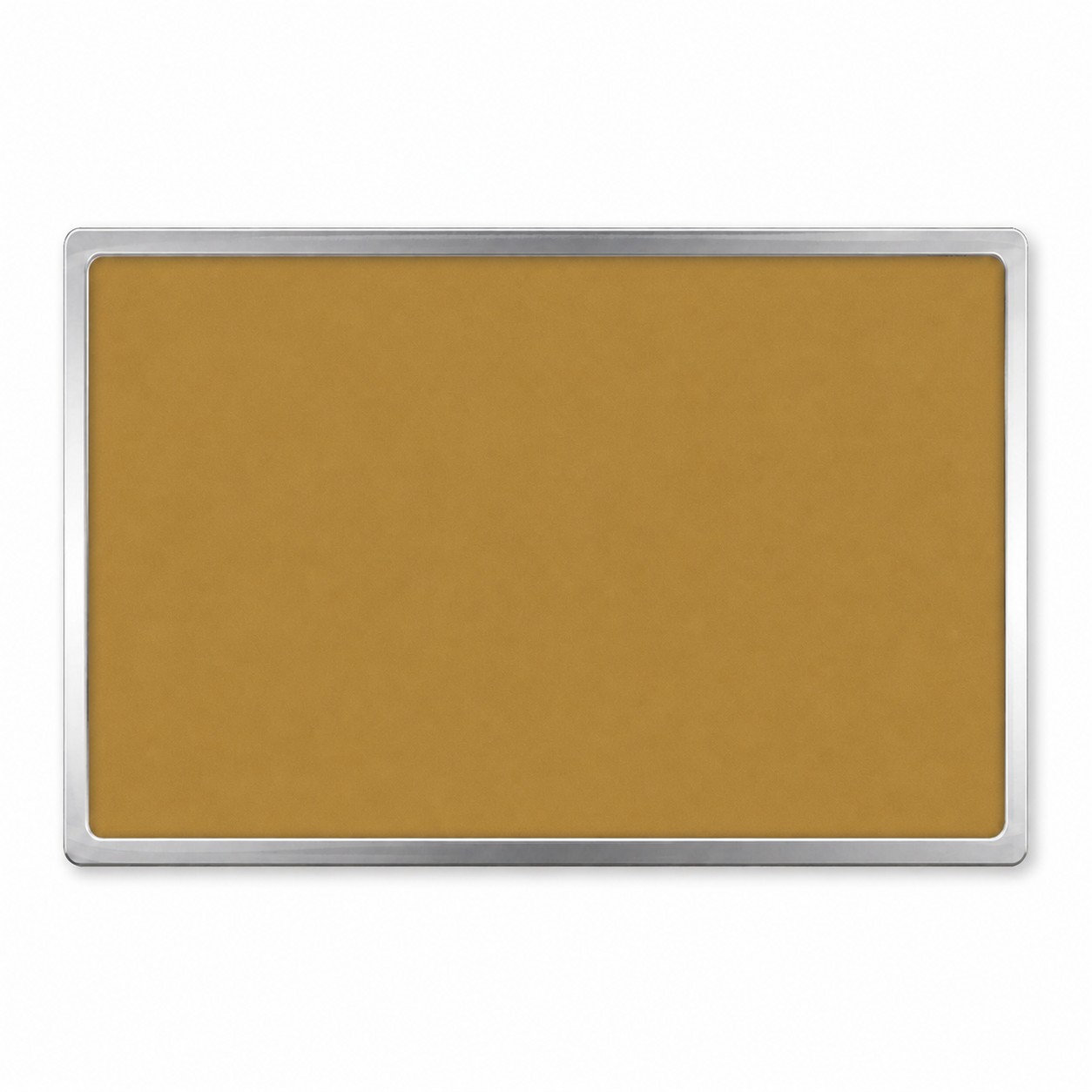 Rectangle Epoxy Dome Lapel Pin — Bronze Gold