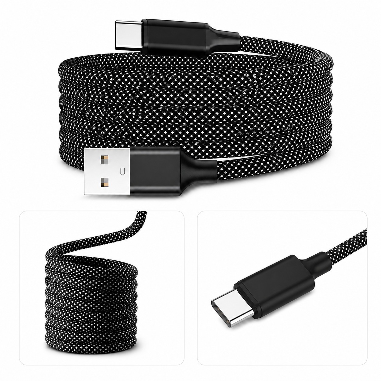 Self Winding Charging Cable
