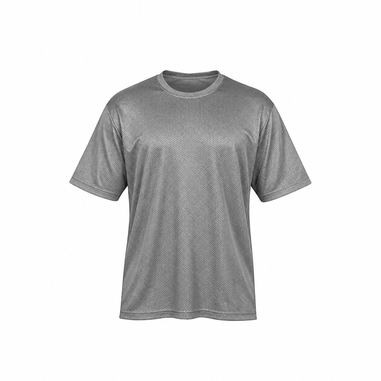 Men's Sublimated Camouflage Polyester Performance T-Shirt — Gray