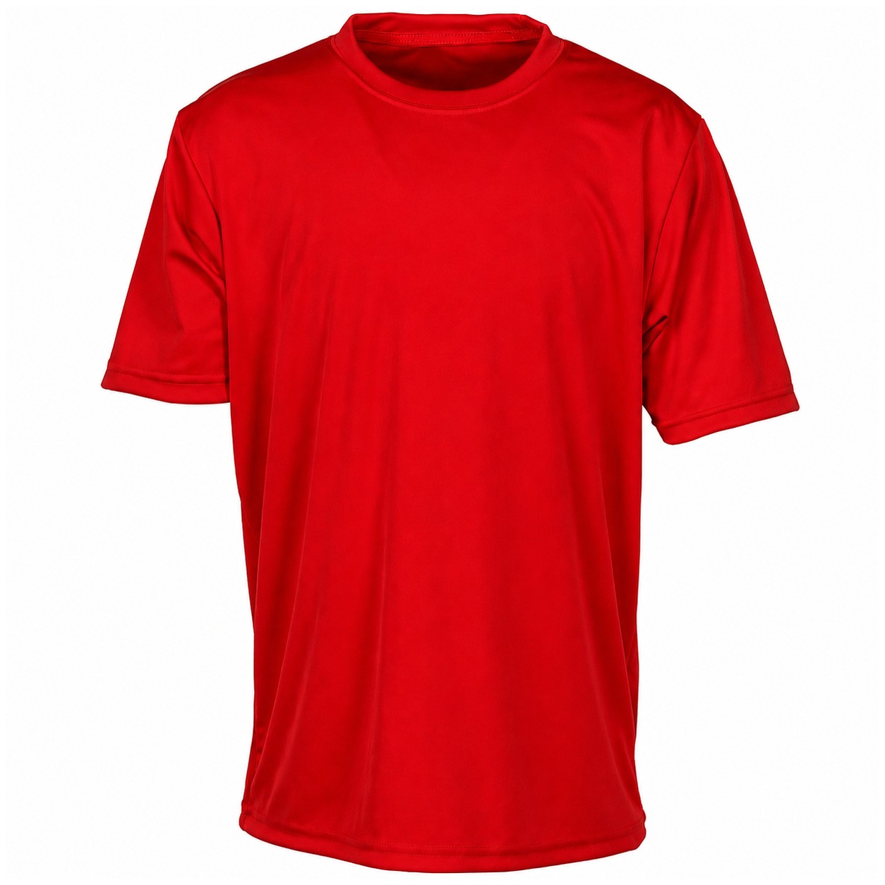 Youth Recycled Polyester Cooling Tee — Red