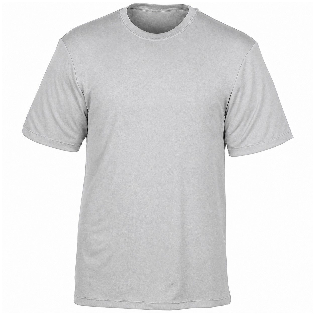 Moisture Wicking Polyester T Shirt — Silver