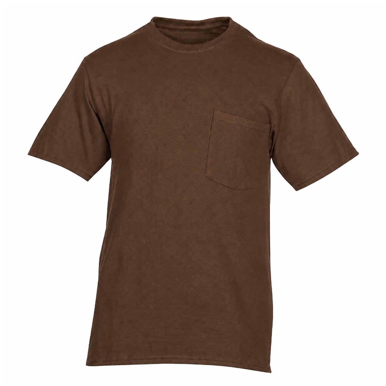 Essential Cotton Pocket Shirt — Brown