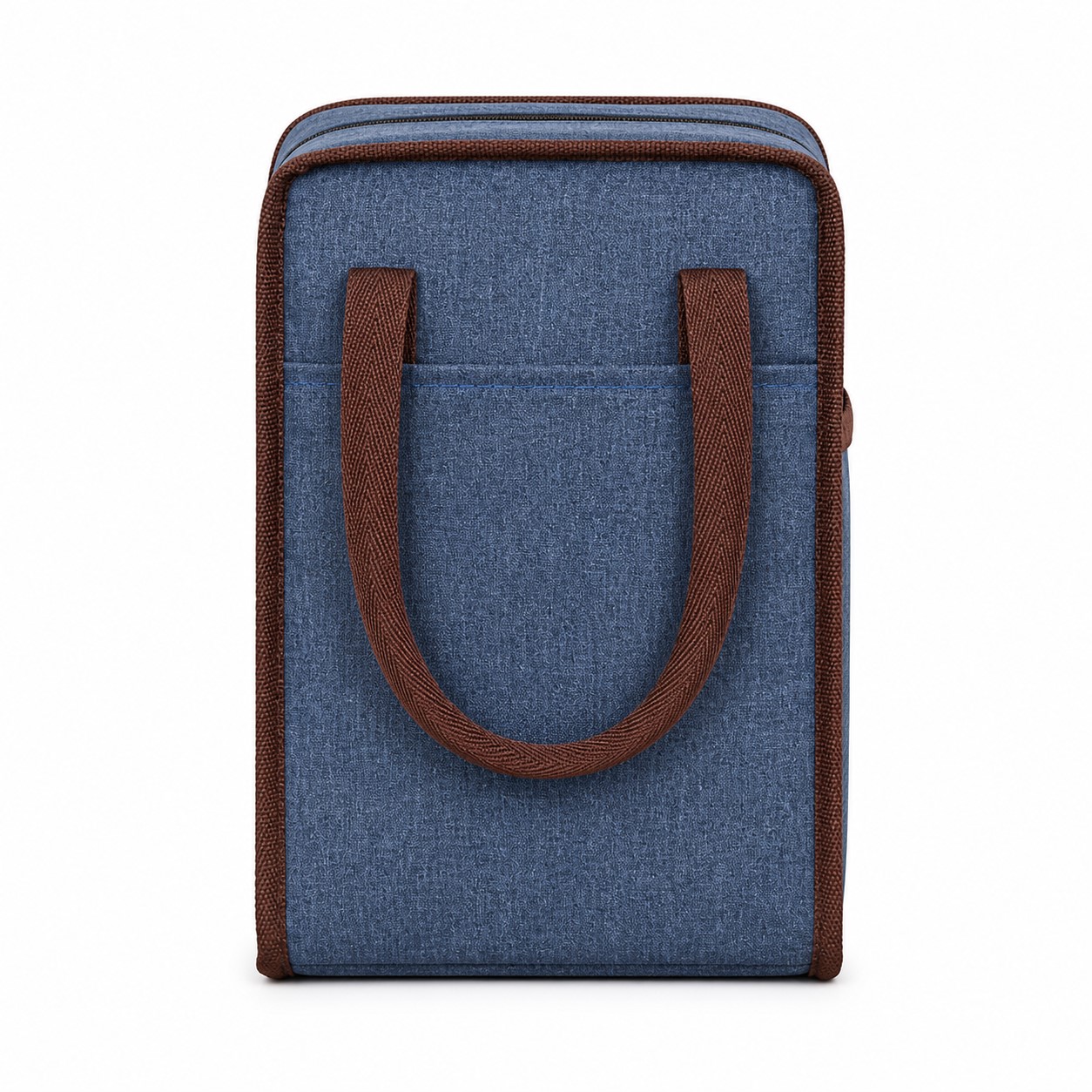 Insulated Polyester Lunch Bag With Front Pocket — view 2
