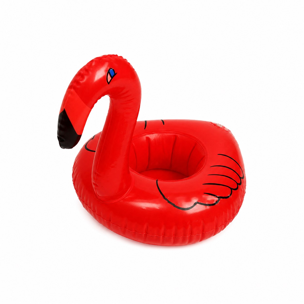 Inflatable Flamingo Drink Holder — Red