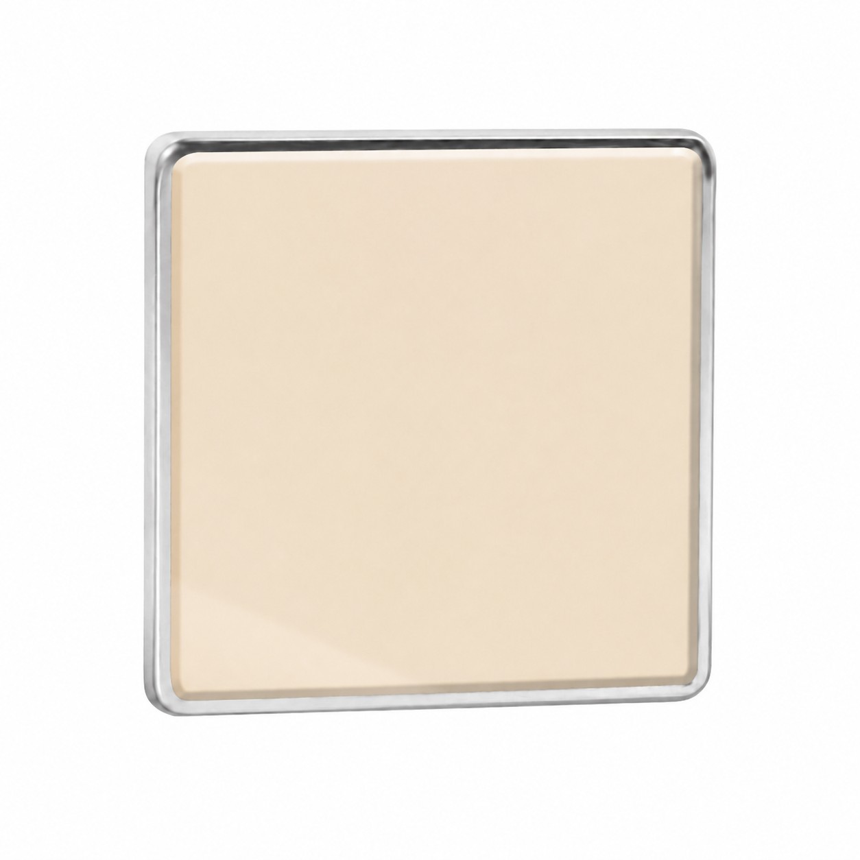 Epoxy Dome Zinc Alloy Pin — Natural Beige