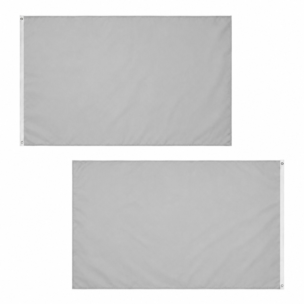 Double Sided Knitted Polyester Flag — Nickel Silver
