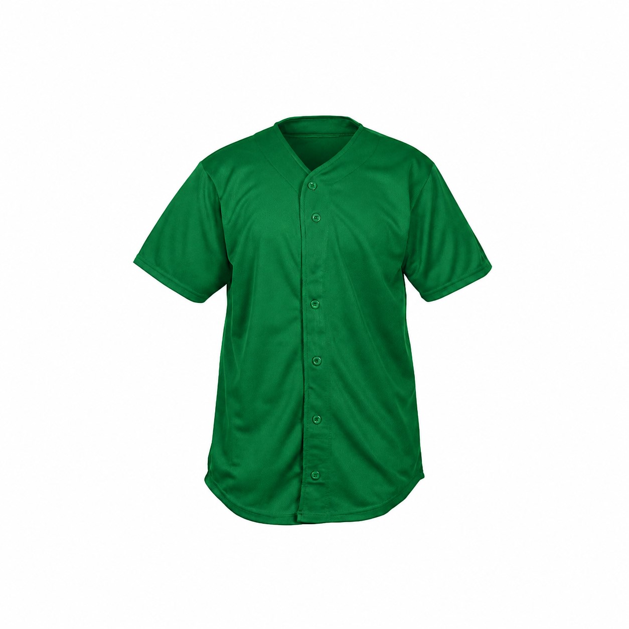 Mesh Full Button Baseball Jersey — Green
