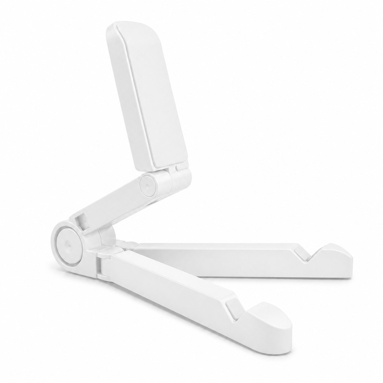 Foldable Adjustable Tablet Stand — White