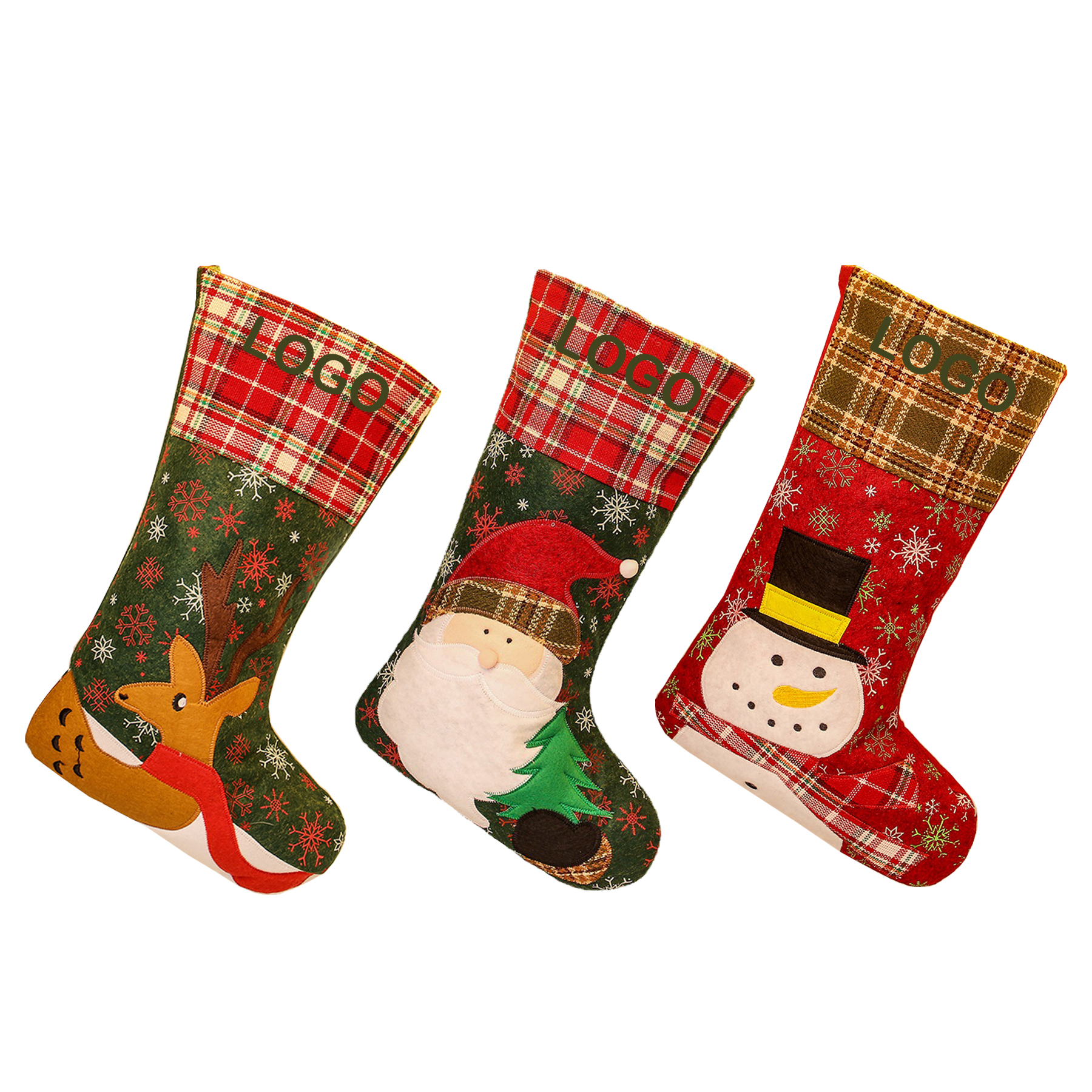 Nylon Christmas Stocking Gift Bag