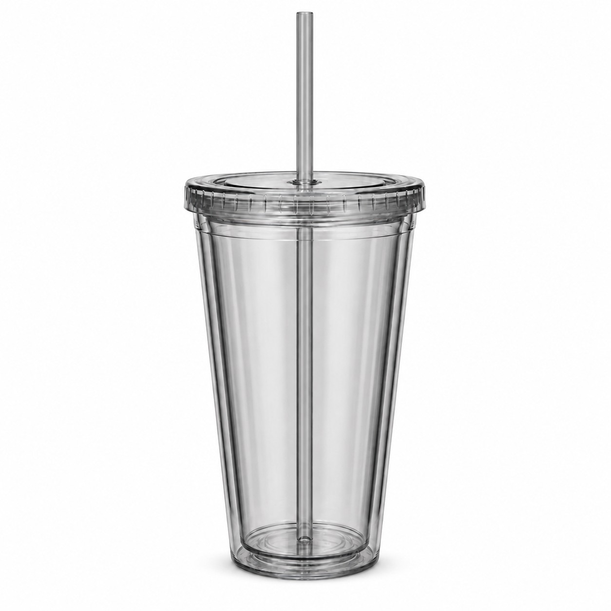 Double Wall 16 Oz Acrylic Journey Tumbler — Silver