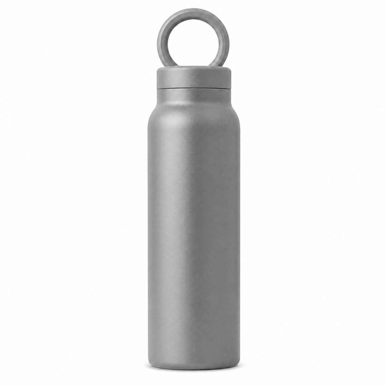 Magnetic Lid Insulated Water Bottle — Gray