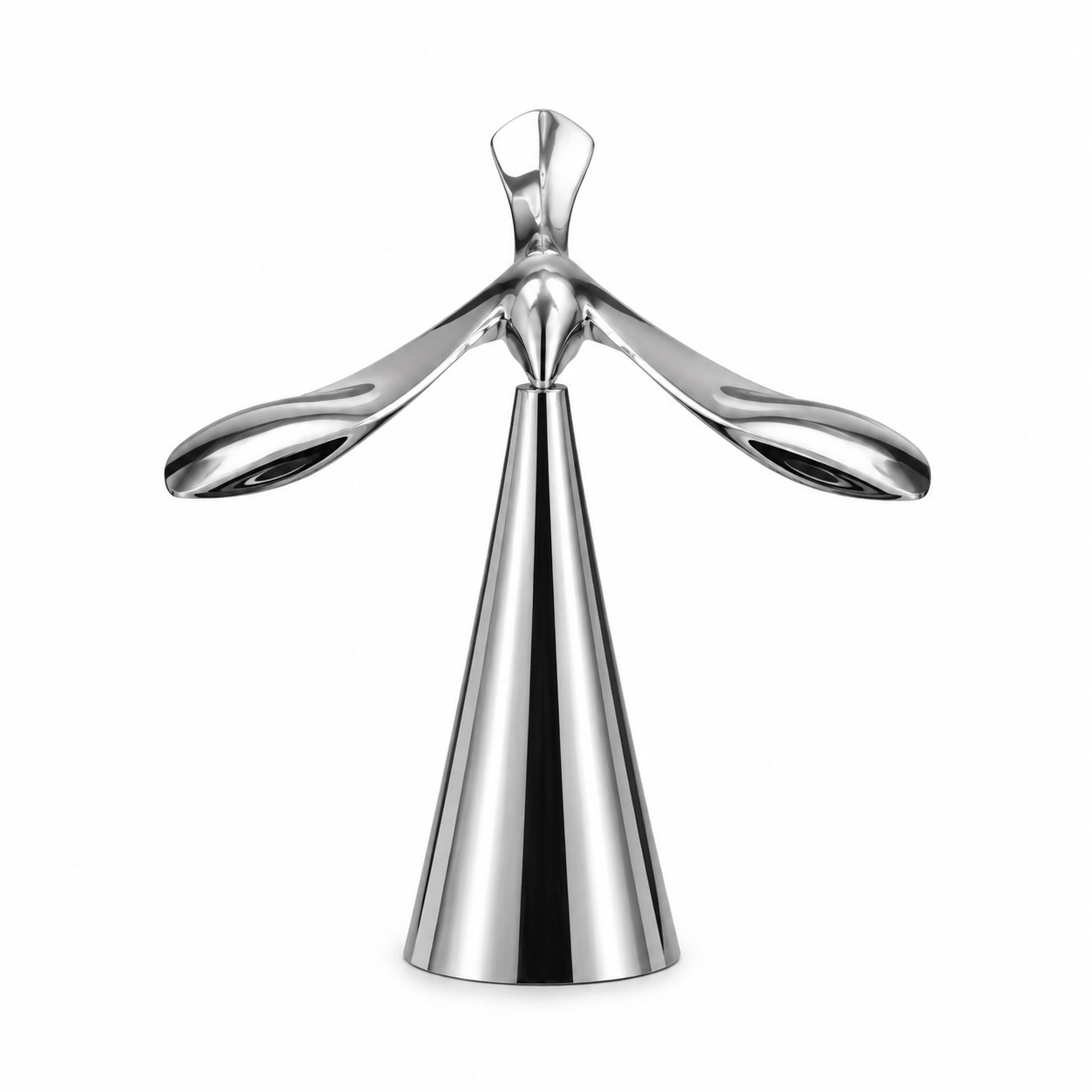 Sculptural Chrome Zinc Alloy Bottle Opener — view 2
