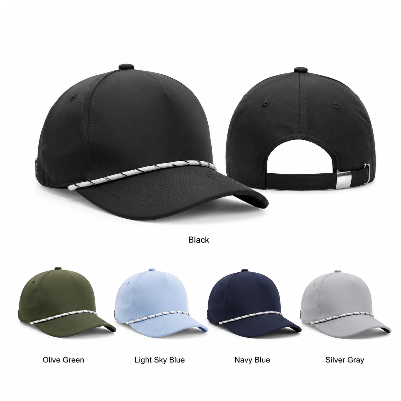 Polyester Adjustable Metal Buckle Cap