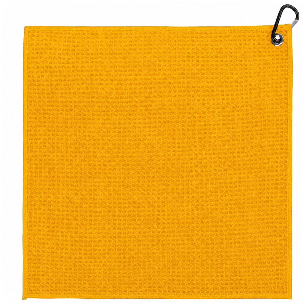 Waffle Polyester Golf Towel — Gold
