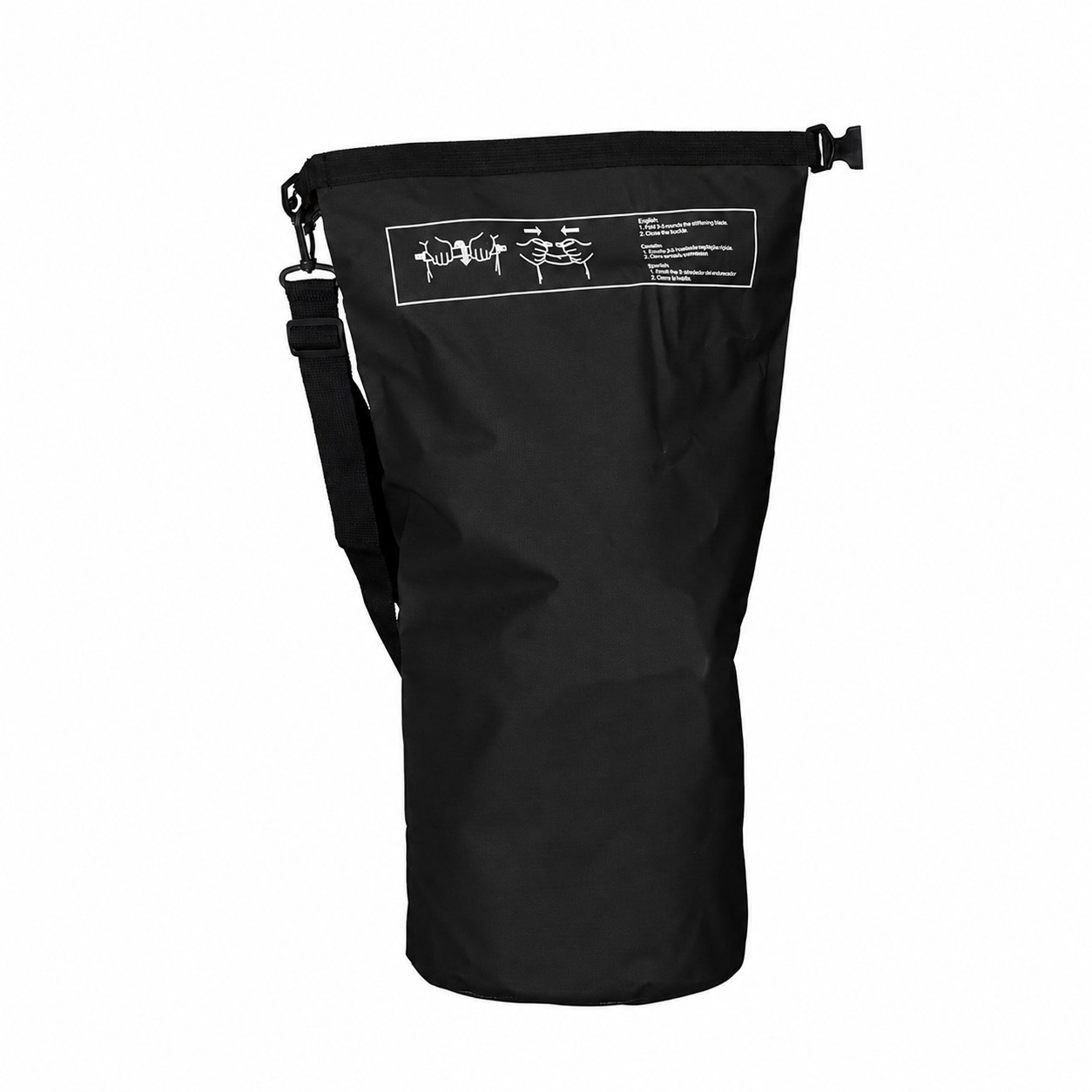 Shoulder Strap Waterproof Dry Bag — Black