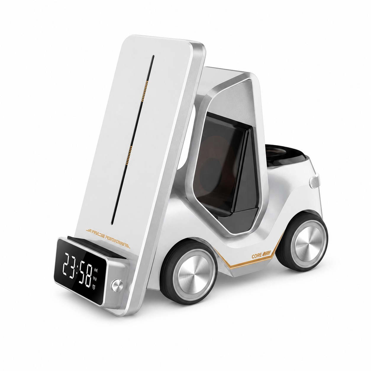 Forklift Shaped Wireless Charging Phone Holder — view 2