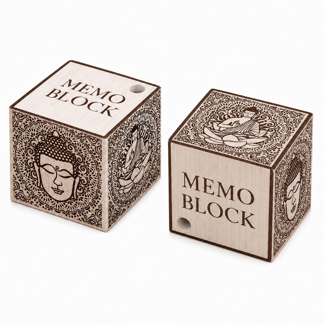 White Paper Sticky Note Cube