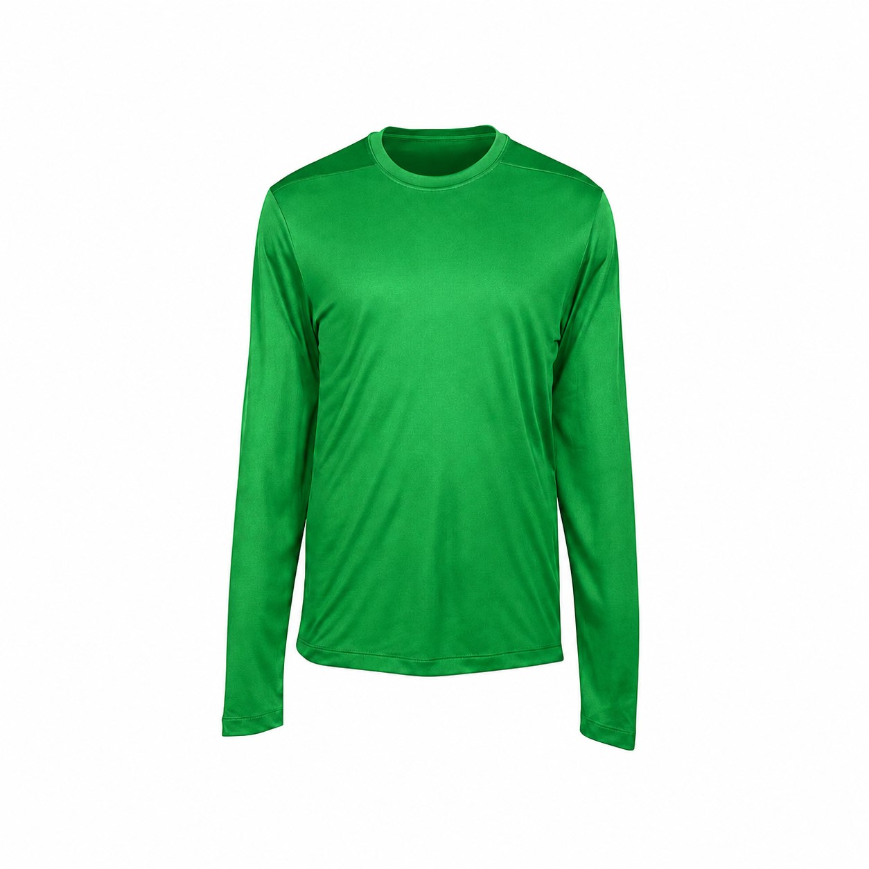 Men's Four-Ounce Polyester Long Sleeve Performance Tee — Green